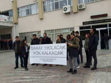 Uludağ Üniversitesi'nde 6 Kasım protestosu