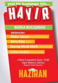 Yeni bir başlangıç için 'Hayır' diyenler buluşuyor