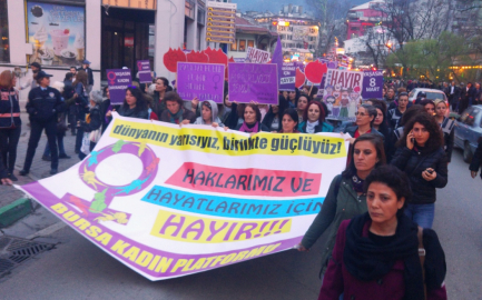 Bursa'da kadınlar: Tek adama Hayır! - Foto Haber