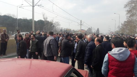 Uyuşturucuya karşı mahalleli Ankara Yolu'nu kapattı