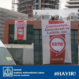 YSK'dan 'Hayır' pankartına yasaklama