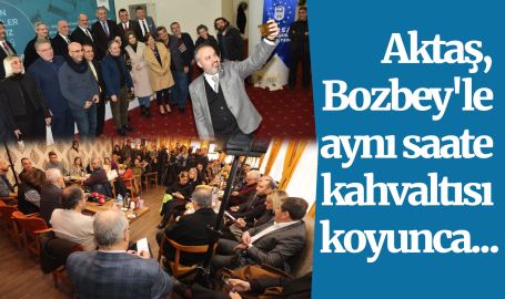Aktaş, Bozbey'le aynı saate basın kahvaltısı koyunca...