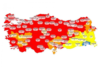 Bursa çok yüksek riskli iller arasına girdi