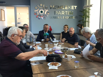 Memleket Partisi, Bursa’da ilk basın toplantısını yaptı