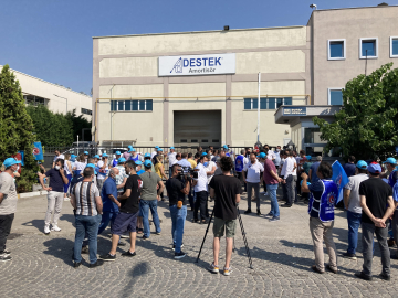 Destek Otomotiv işçilerinin eylemi on birinci gününde