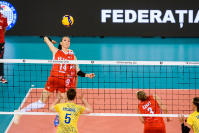 A Milli Kadın Voleybol Takımı, Ukrayna'yı 3-0 yendi