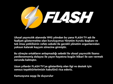 Kayyum atanan Flash TV yayın hayatını sonlandırdı