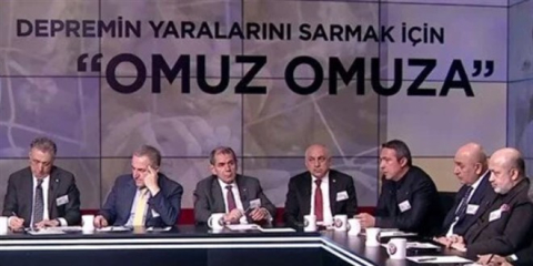 Futbol camiası depremzedeler için "Omuz Omuza"