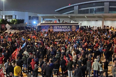 İmamoğlu'na yönelik Erzurum provokasyonu sonrası binler Sabiha Gökçen'de