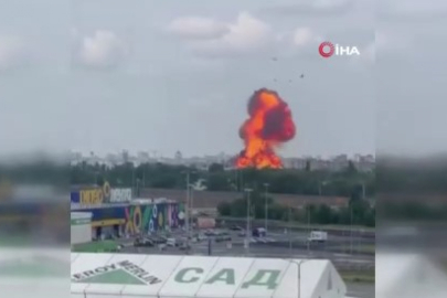 Rusya'da gerilim tırmanıyor mu? Voronej kentindeki akaryakıt deposunda patlama!