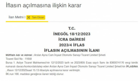 Bursa'nın dev cam fabrikası battı!