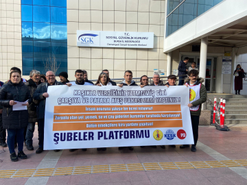KESK Bursa: Sefalet zammını kabul etmiyoruz!