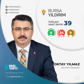 AKP'li Yıldırım Belediye Başkanı Oktay Yılmaz'ın vaatleri nelerdi?