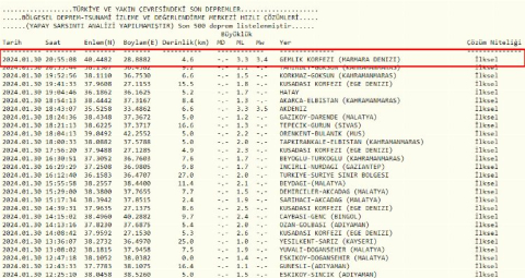 Bursa'da deprem oldu!