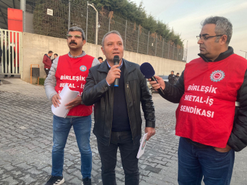 Birleşik Metal İş, EKOS fabrikasında sendika düşmanlığına karşı eylem yaptı: İşçinin iradesine saygı duyun!