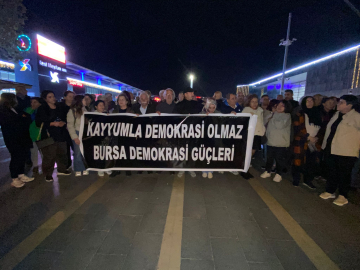 Kayyımlar Bursa’da protesto edildi: İrade gasbına izin vermeyeceğiz