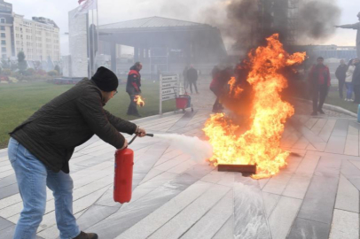 Osmangazi’de deprem ve yangın tatbikatı
