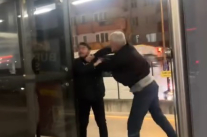 Bursa'da metro istasyonu boks ringine döndü