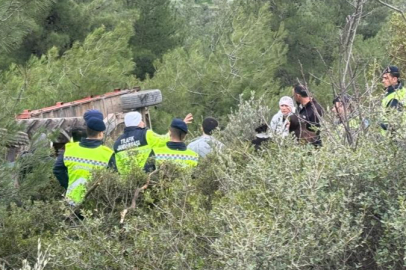 Bursa'da traktör şarampole yuvarlandı: 1 ölü, 1 yaralı