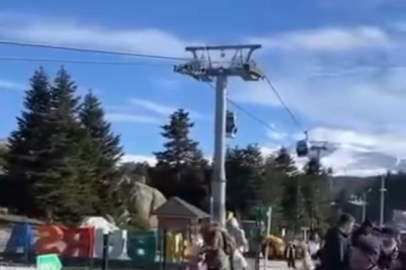 Bursa'da teleferikte meydana gelen aksama nedeniyle havada asılı kaldılar
