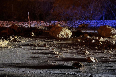 Bursa'da heyelan meydana geldi