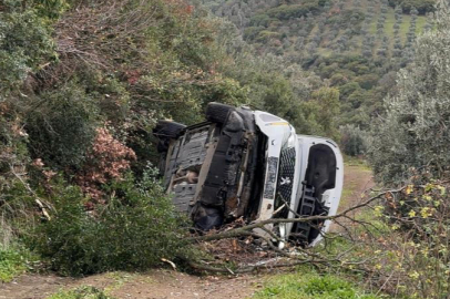 Bursa'da araçla uçurumdan uçtu burnu bile kanamadı