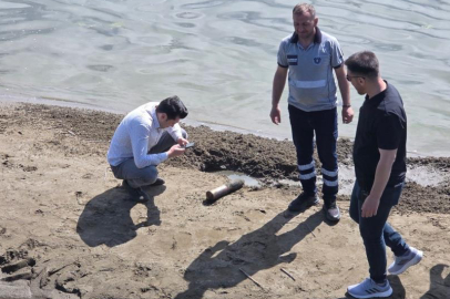 İznik Gölü sahilinde ikinci top mermisi