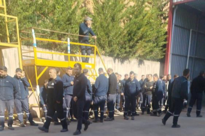 İnegöl'de otobüs fabrikasında işçiler iş bıraktı