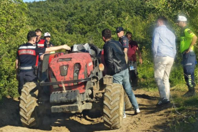 Bursa'da babasının kullandığı traktörün altında kalan 7 yaşındaki çocuk yaralandı