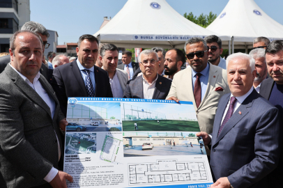 Yunuseli Mahallesi’ne kazandırılacak spor tesisinin temeli törenle atıldı