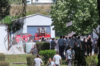 Bursa'da yat fabrikasında yangın