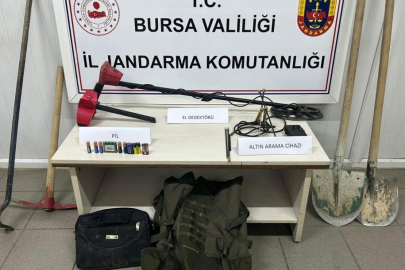 Bursa'da defineci operasyonu