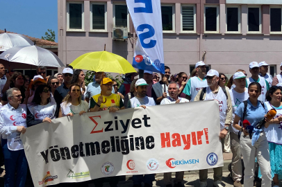 Bursa'da sağlık emekçilerinden "6 ayda bir gelmeyen hasta" kesintisine tepki