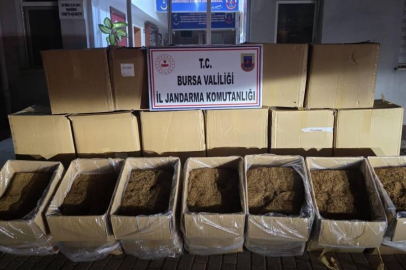 Bursa’da 750 kilogram kaçak tütün ele geçirildi
