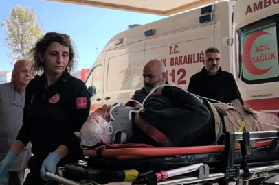 Bursa'da iskelenin altında kalan işçi ağır yaralandı