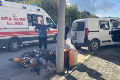 Bursa'da eğitim pistinde kaza: Ehliyetsiz genç kuryeye çarptı
