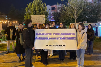 Bursa'da kadınlar katledilen Yasemin Bulut için eylem yaptı: Güvenli kentler istiyoruz