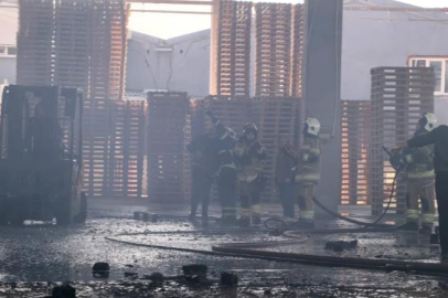 Bursa’da palet fabrikası alevlere teslim oldu