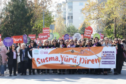 Nilüfer’de kadınlar yürüdü: "Susma, yürü, diren"