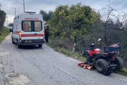 Bursa'da ATV kazası: 1'i ağır 2 kişi yaralandı