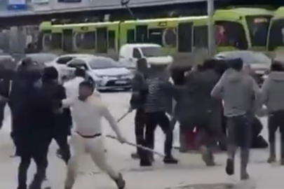 Bursa'da iki grup arasında taşlı sopalı kavga