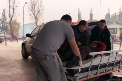 Bursa'da devrilen suntaların altında kalan işçi yaralandı