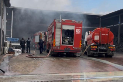 Bursa'da metal geri dönüşüm fabrikasında yangın