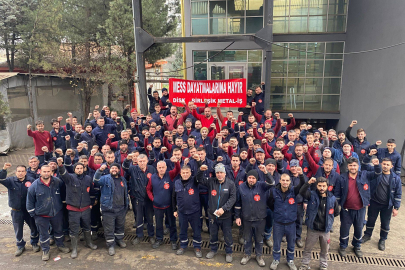 Birleşik Metal-İş üyeleri yüzde 10 zam dayatmasına karşı 1 saat iş durdurdu