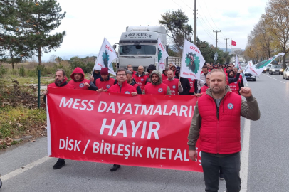 Metal işçileri Bursa'da yürüdü: Sadaka değil, toplu sözleşme