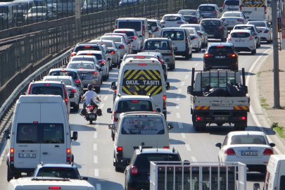 Bursa'da dron ile trafik denetimi