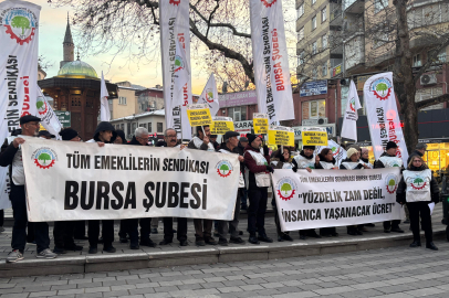 Bursa'da emekliler ses yükseltti: İnsanca yaşayacak ücret istiyoruz