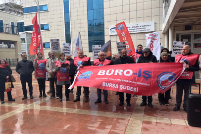 SGK avukatı Zekeriya Polat'ın silahlı saldırı sonucu öldürülmesi Bursa'da protesto edildi
