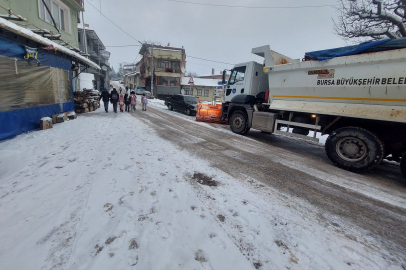 Bursa Büyükşehir’de kış mesaisi sürüyor