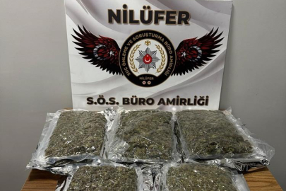 Bursa’da uyuşturucu operasyonu: 3 kilo 562 gram esrar ele geçirildi